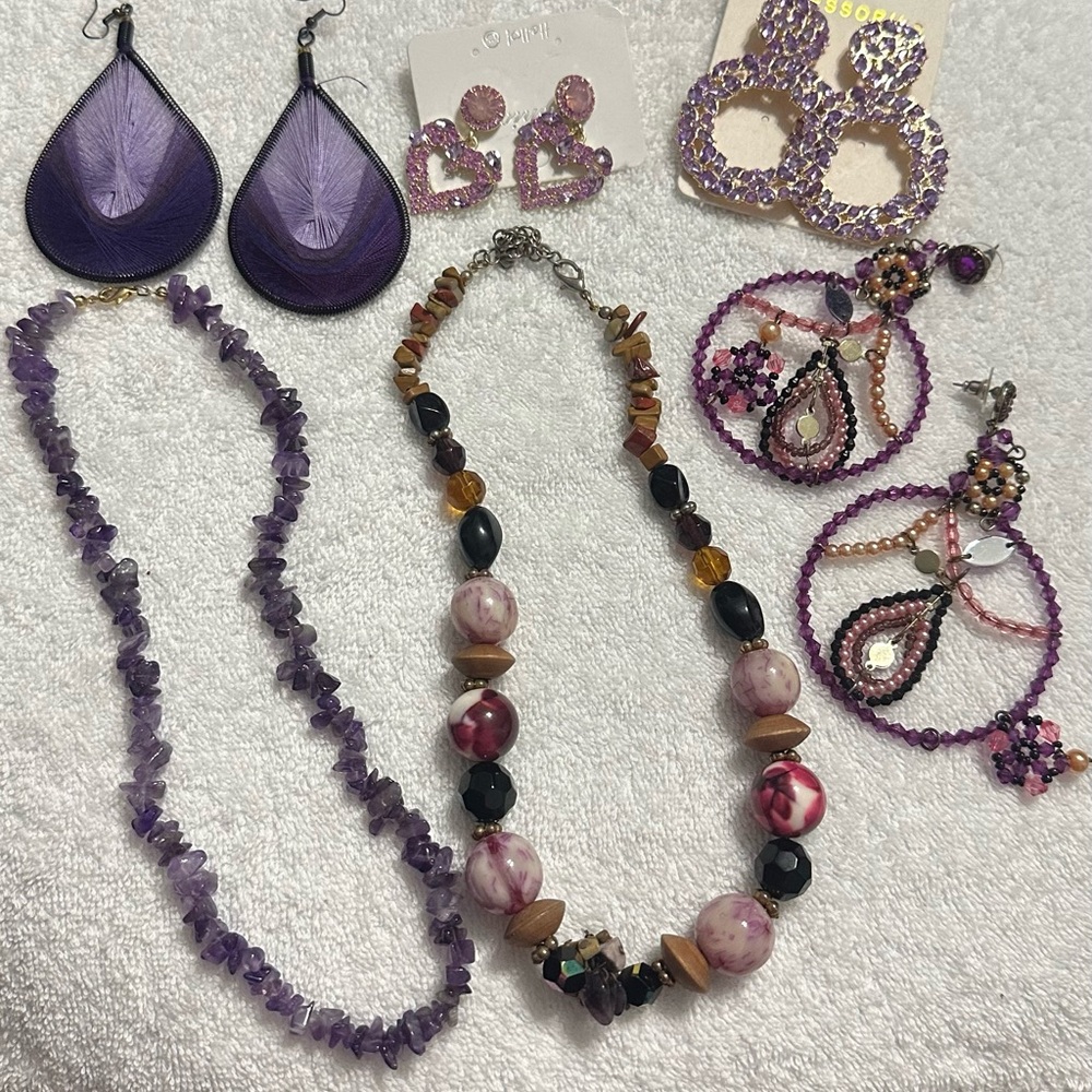 Purple and Gold Women's Jewelry Set 💜 Best Offer Accepted!
